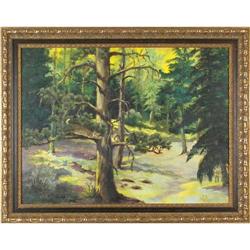 Inez Tatum, Oil on Board