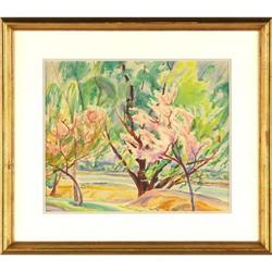 Elisabeth Spalding, Watercolor