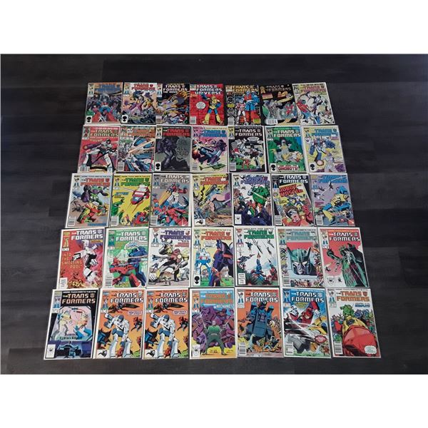 Lot Of 35 Vintage Transformers Comics Inc. More Than Meets The Eye #1-29
