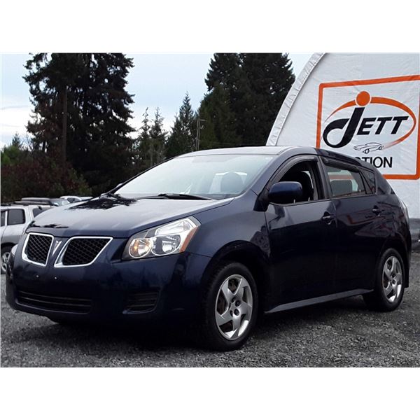 J6 --  2009 PONTIAC VIBE , Blue , 244843  KM's