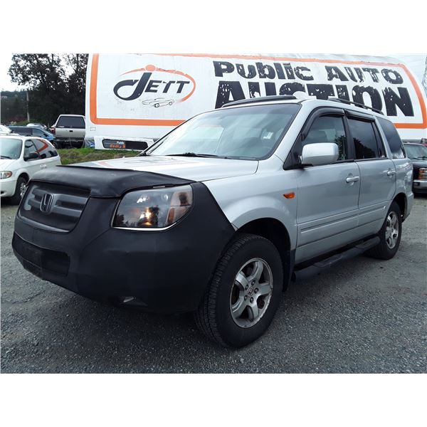 F4 --  2006 HONDA PILOT EX , Silver , 171777  KM's