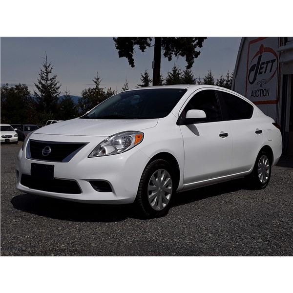 J4 --  2012 NISSAN VERSA S , White , 261291  KM's