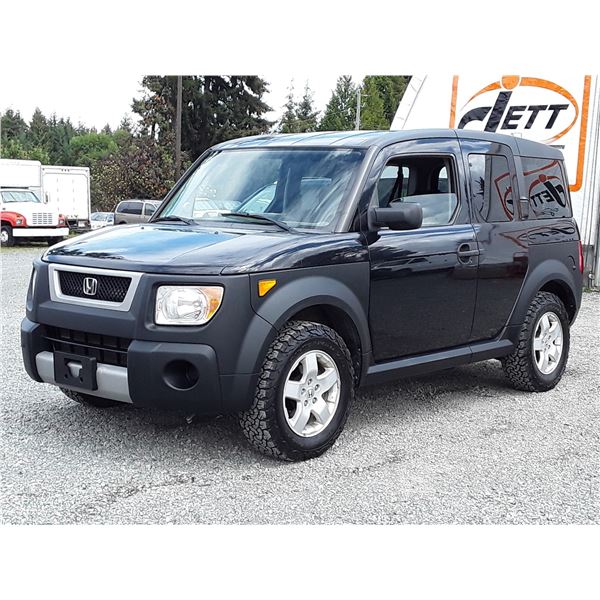 A12C --  2005 HONDA ELEMENT EX , Black , 290539  KM's