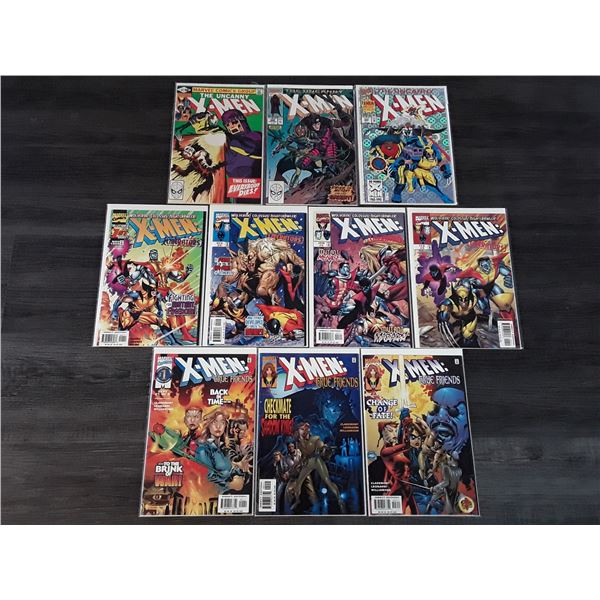 Lot of 10 Vintage Xmen Comics Inc. Xmen True Friends #1-3, Xmen Liberators #1-4 and More