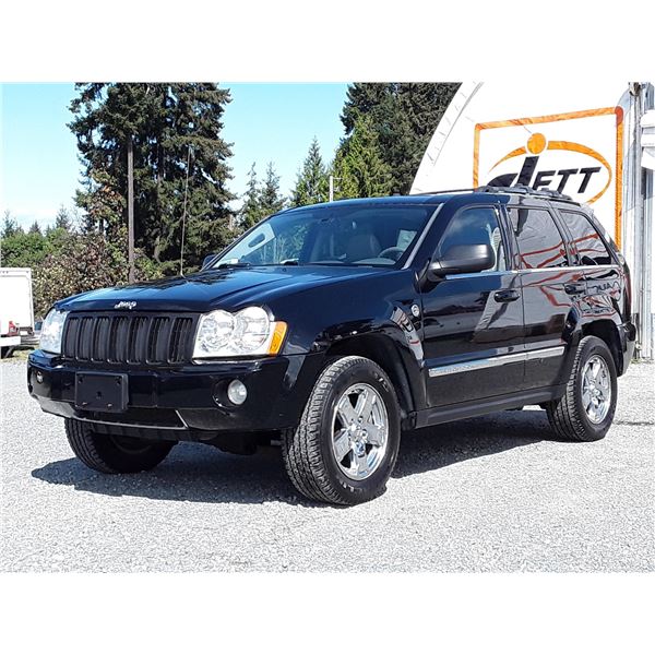 A4 --  2007 JEEP GRAND CHEROKEE LTD DIESEL 4X4 , Black , 238473  KM's  "NO RESERVE"