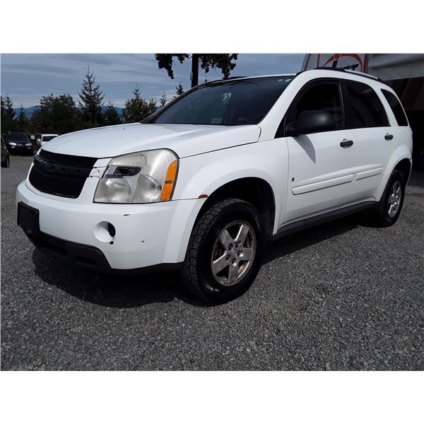 J5 --  2007 CHEVROLET EQUINOX LS , White , 254880  KM's