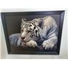 Image 1 : Large Framed Tiger Picture