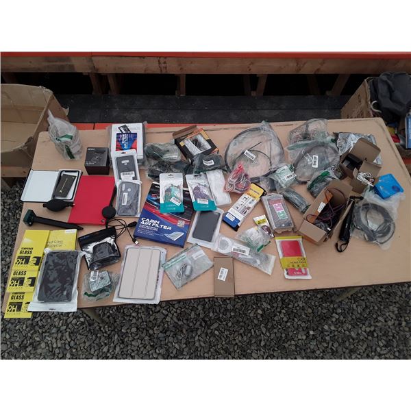 1 Box New Tablet + Phone Cases, Replacement Glass, Computer Parts And More