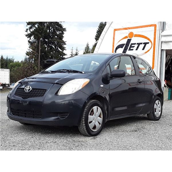 A12B --  2007 TOYOTA YARIS , Black , 240856  KM's