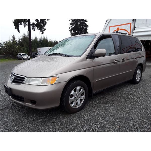 B6 --  2004 HONDA ODYSSEY EXL , Gold , 195296  KM's