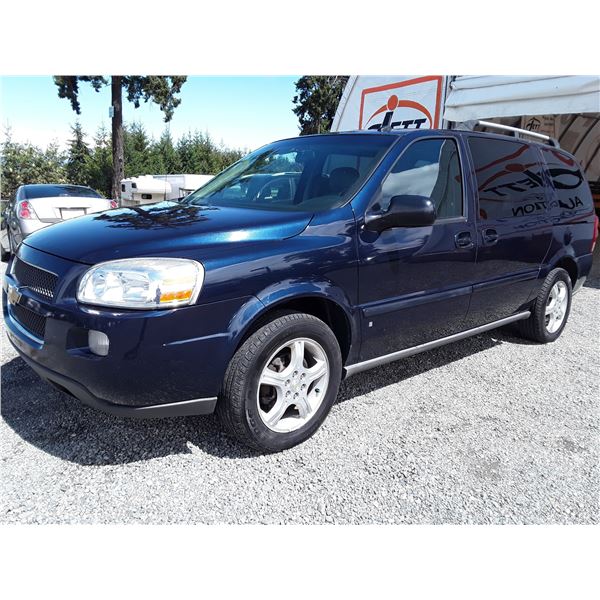 I4 --  2007 CHEVROLET UPLANDER LT  , Blue , 189901  KM's