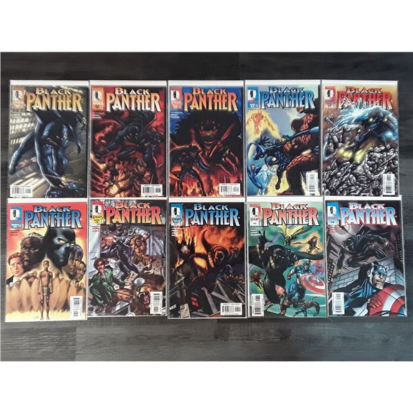 Lot of 10 Marvel Knights Comics Black Panther #1-9 With #2 Variant