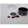Image 1 : Lot of 4 Authentic Garnet Gemstones - Various Cuts