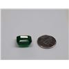 Image 1 : Large Green Gemstone - Jade? - Rectangle Cut