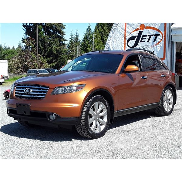 H6B --  2003 INFINITI FX45 , Orange , 190333  KM's