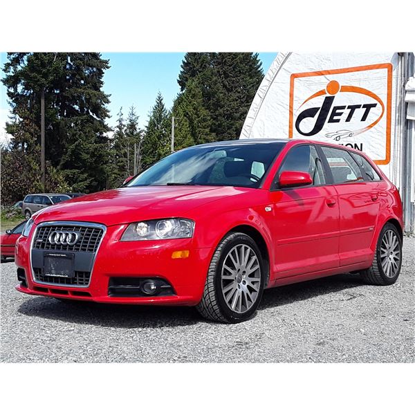 D3 --  2007 AUDI A3 2 , Red , 178397  KM's