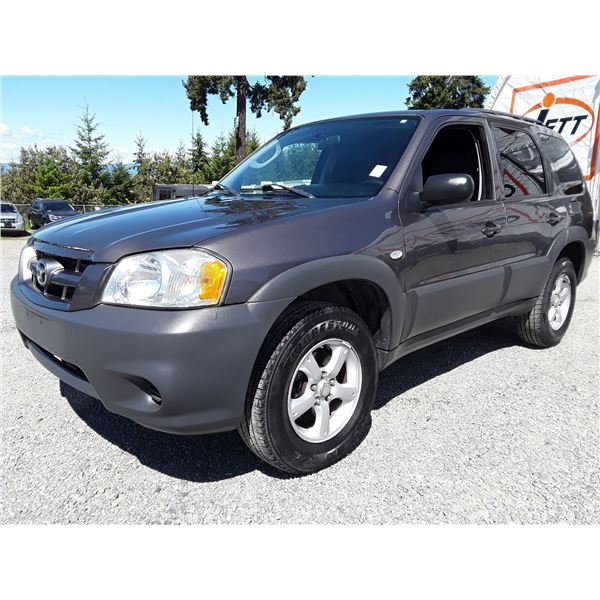 H1 --  2006 MAZDA TRIBUTE S , Grey , 257759  KM's