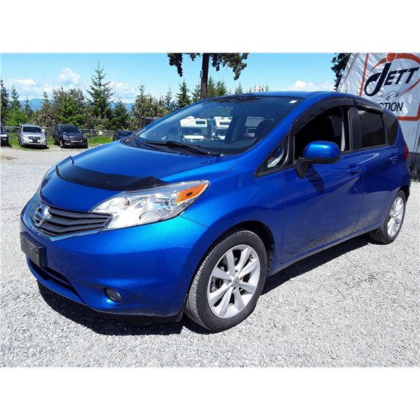 H5 --  2014 NISSAN VERSA NOTE S  , Blue , 88493  KM's