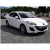 Image 3 : D6 --  2010 MAZDA 3 I, WHITE, 208,498 KMS