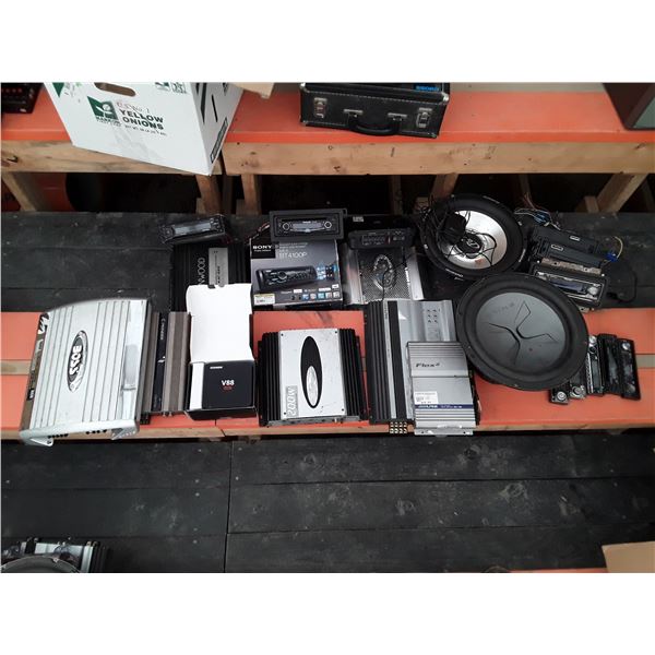 409 --  Lot of 6 Amplifiers, Subwoofers and auto stereos
