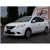 Image 1 : B5 --  2012 NISSAN VERSA S , White , 161612  KM's