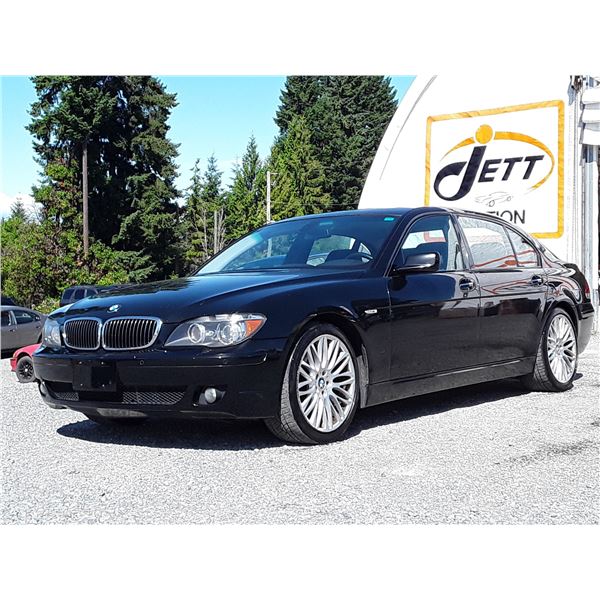 H6C --  2007 BMW 750 LI  , Black , 238955  KM's