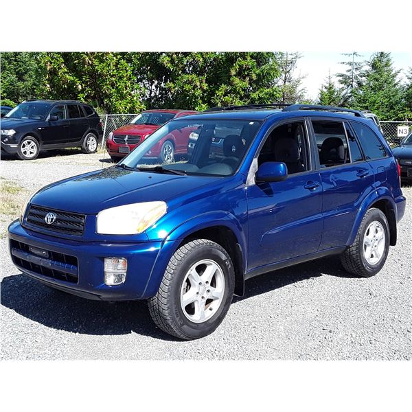 J3 --  2002 TOYOTA RAV 4 AWD , Blue , 172558  KM's