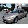 Image 1 : K1 --  2000 HONDA ACCORD DX , Brown , 129523  KM's