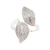 Image 2 : 0.42 ctw Diamond Ring - 18KT White Gold