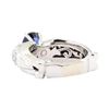 Image 3 : 2.81 ctw Sapphire And Diamond Ring - 18KT White Gold