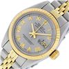 Image 2 : Rolex Ladies 2 Tone Yellow Gold & Stainless Steel Slate Grey Roman Datejust Wris