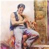 Image 2 : Pino (1939-2010) "Music Lover" Limited Edition Giclee. Numbered and Hand Signed;