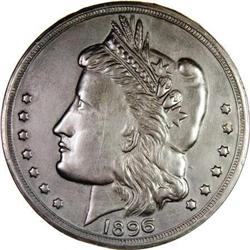 William Jennings Bryan Large White Metal Medal