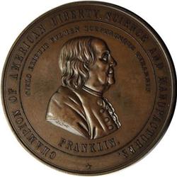 1869/4 Joseph Wharton Franklin Medal AU58