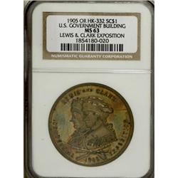 1905 Wash. State Building, HK-334, MS63 NGC