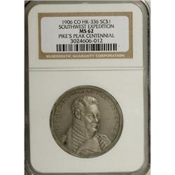 1906 Pike's Peak Centennial, HK-336, MS62 NGC