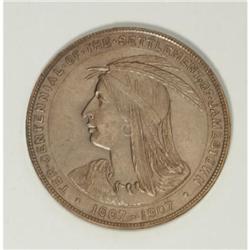 1907 Jamestown, HK-346, AU50 Uncertified