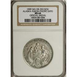 1909 Alaska-Yukon-Pacific, HK-353, MS64 NGC