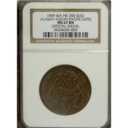 1909 Alaska-Yukon-Pacific, HK-355, MS67 BN NGC