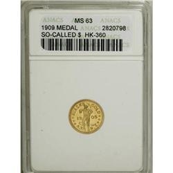 1909 HK-360 AK-Yukon Pac Exp Gold Dol., ANACS63