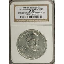 1909 Hendrik Hudson Daalder, HK-370, MS64 NGC