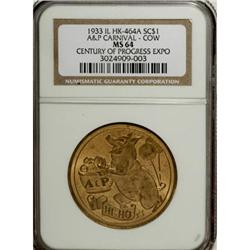 1933 A & P Carnival, HK-464, MS64 NGC