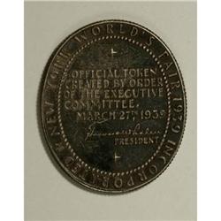 1939 New York World's Fair Dollar, HK-491, AU50