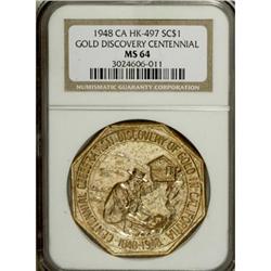 1948 Gold Discovery, HK-497, MS64 NGC