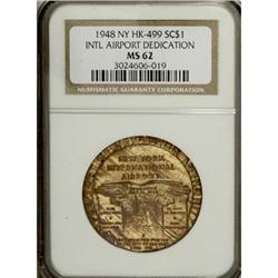 1948 New York Airport, HK-499, MS62 NGC