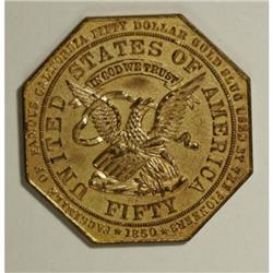 1949 Gold Rush Centennial Slug, HK-502A, MS63