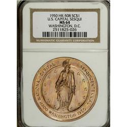 1950 U.S. Capital Sesqui., HK-508, MS64 NGC