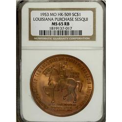 1953 Louisiana Purchase, HK-509, MS65 RB NGC