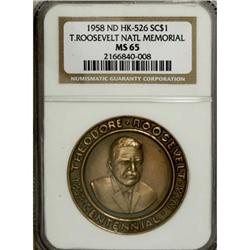 1958 Roosevelt Memorial, HK-526, MS65 NGC
