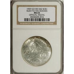 1959 Colorado Centennial, HK-542, MS65 NGC